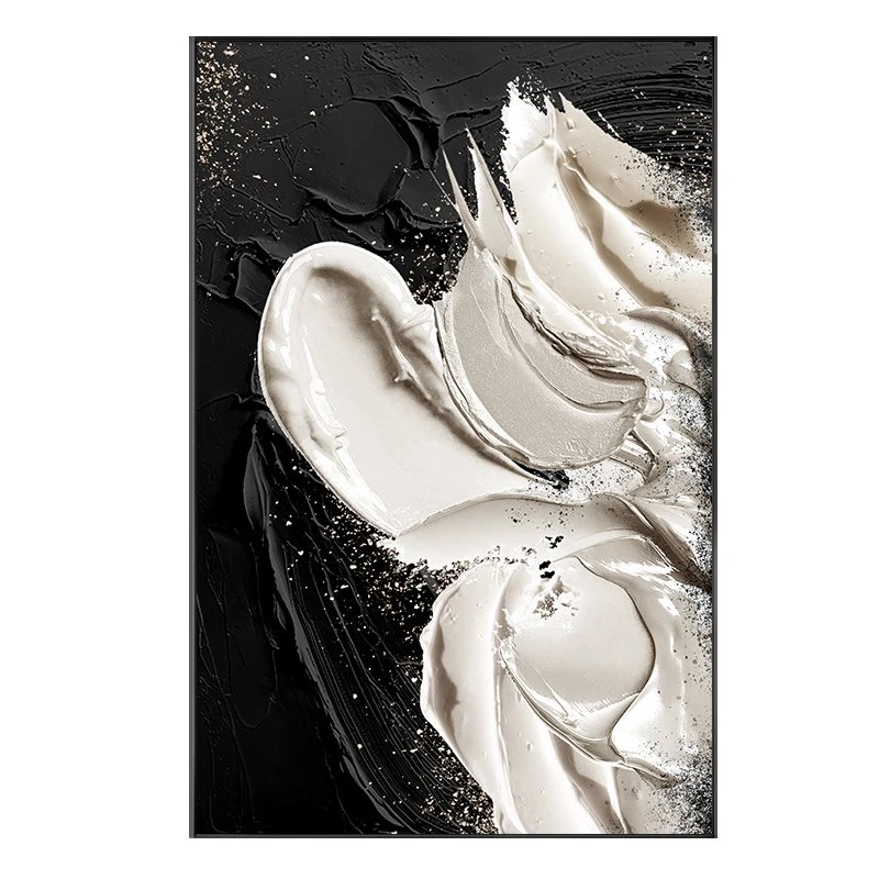 White Textured Canvas Art